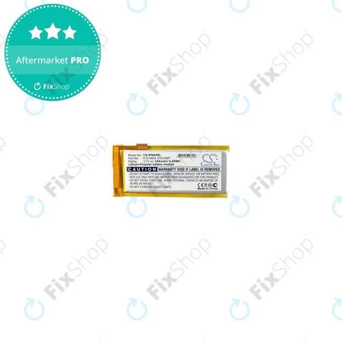 Apple iPod Nano (4th Gen) - Baterie 616-0405 240mAh HQ