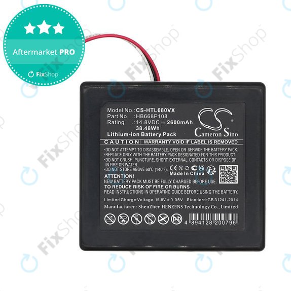 Baterie pro Hobot Legee 668, Legee 669, 2600mAh, Li-Ion, 14.8V, HB668P108, HQ