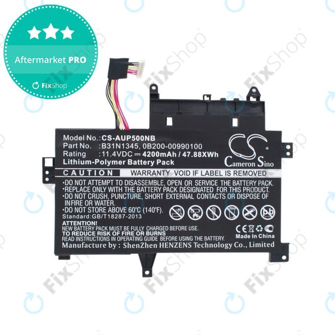 Baterie pro Asus Transformer, 4200mAh, Li-Pol, 11.4V, B31N1345, HQ