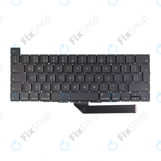 Apple MacBook Pro 16" A2141 (2019) - Klávesnice UK