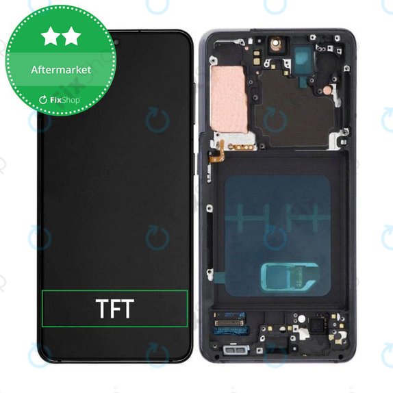 Samsung Galaxy S21 G991B - LCD Displej + Dotykové Sklo + Rám (Phantom Gray) TFT