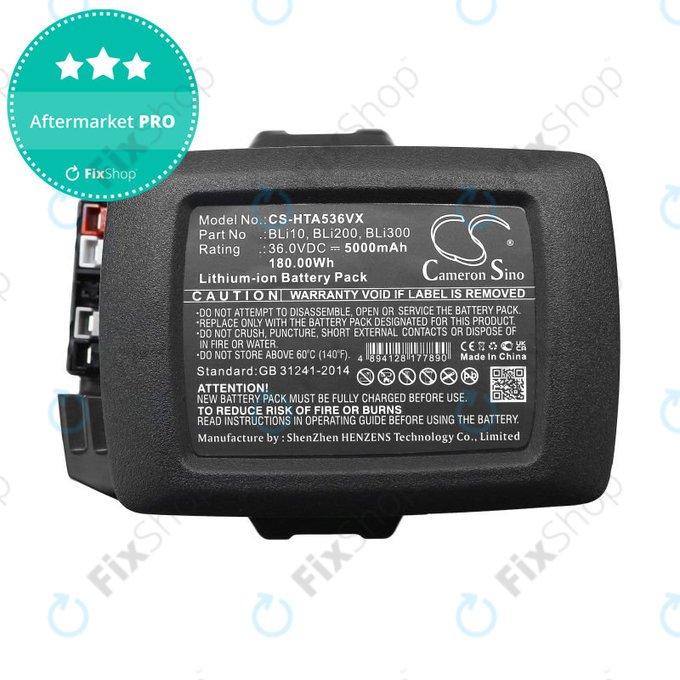 Baterie pro Husqvarna 110il, 525ilxt, 5000mAh, Li-Ion, 36V, BLi10, BLi200, HQ