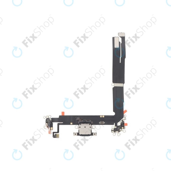 Apple iPhone 16 Plus - Nabíjecí Konektor + Flex Kabel (Black)