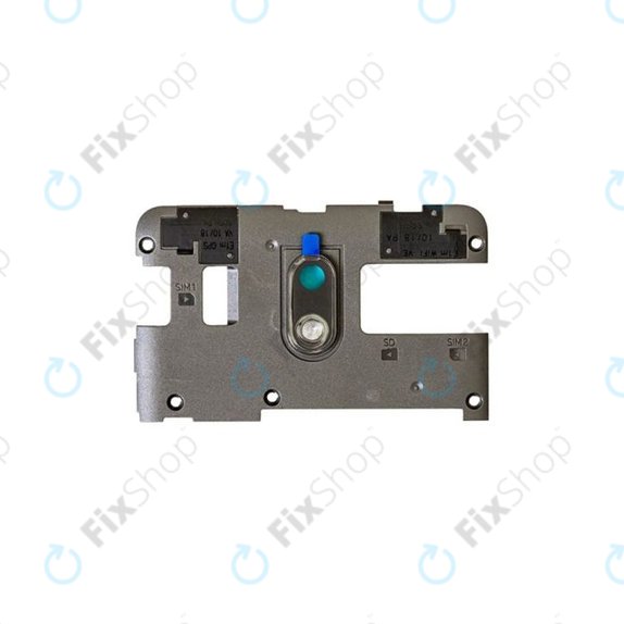 Nokia 2 Dual-Sim TA-1029 - Střední Rám + Anténa (Black) - S0A044580A0 Genuine Service Pack
