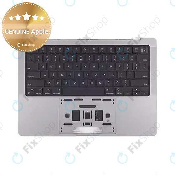 Horní rám klávesnice pro MacBook Pro 14", A2918 (2023), s klávesnicí US a baterií, Space Gray, 661-35708, Genuine Apple
