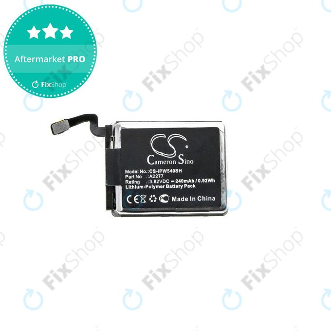 Baterie pro Apple Watch 5 40 mm, 240mAh, Li-Pol, 3.82 V, A2277, HQ