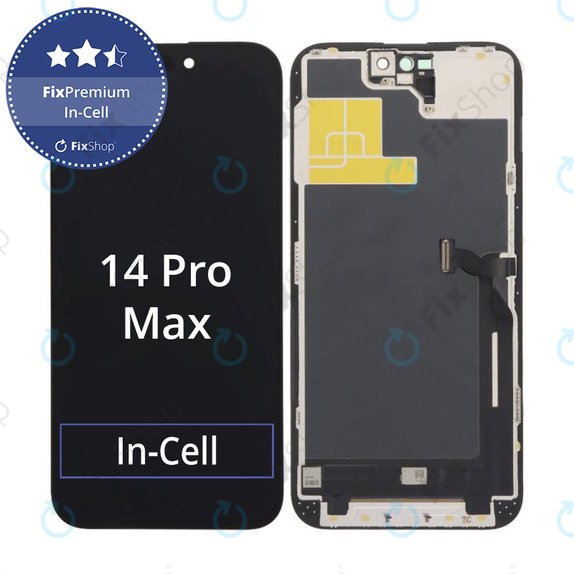 Displej In-Cell FHD pro iPhone 14 Pro Max, Dotykové sklo s rámem, FixPremium