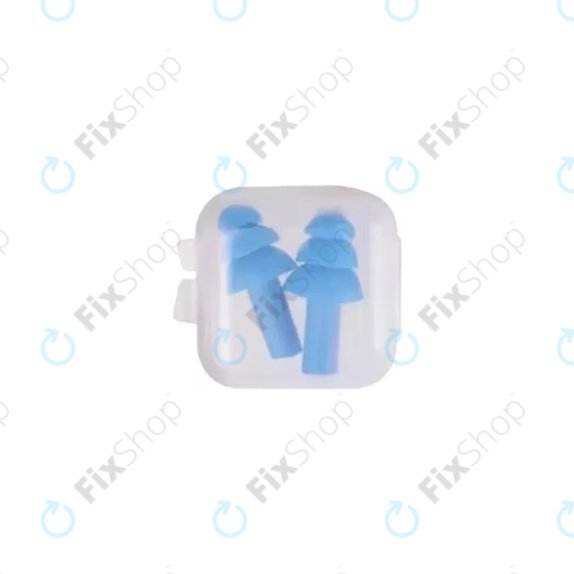 Měkké silikonové špunty do uší, modré, pár
