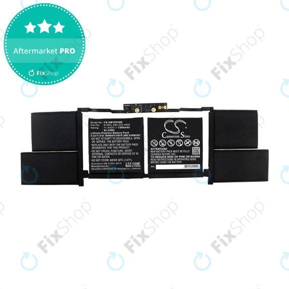 Apple MacBook Pro 15" A1990 (2018 - 2019) - Baterie A1953 7300mAh HQ