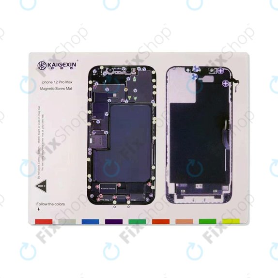 Magnetický Organizér Šroubků Se Schématem (iPhone 12 Pro Max)
