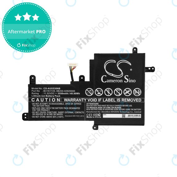 Baterie pro Asus VivoBook S15, X530, 3550mAh, Li-Ion, 11.52V, B31N1729, HQ