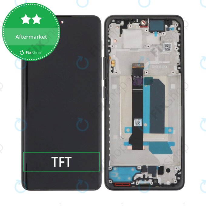 Xiaomi Redmi Note 14 Pro+ 5G  - LCD Displej + Dotykové Sklo + Rám (Midnight Black) TFT