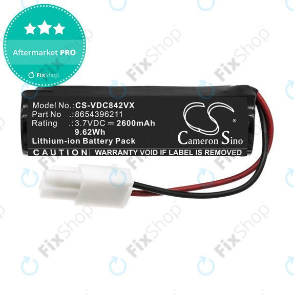 Baterie pro Vileda Quick & Clean, 2600mAh, Li-Ion, 3.7V, 8654396211, HQ