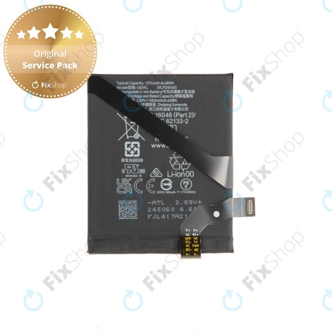 Baterie pro Google Pixel 9 Pro Fold, Base GE59C, G949-00920-00, Genuine Service Pack