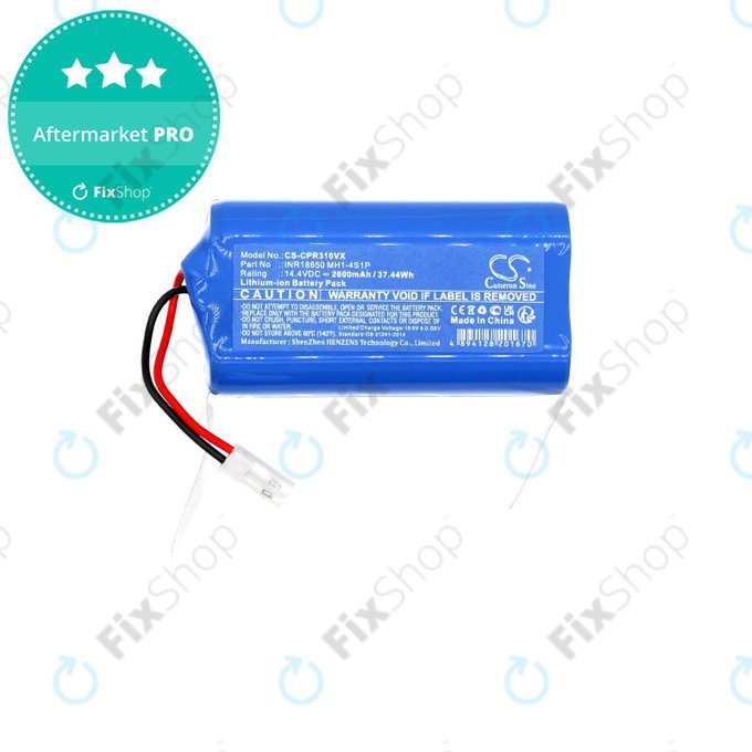 Baterie pro Concept VR3110, VR3115, VR3000, 2600mAh, Li-Ion, 14.4V, INR18650 MH1-4S1P, HQ