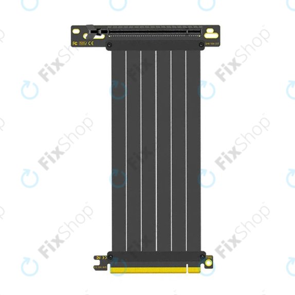 PCIe 4.0 x16 riser kabel pro grafickou kartu, 20cm, černý