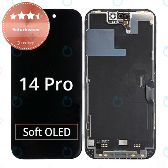Displej pro iPhone 14 Pro, Dotykové sklo s rámem, Refurbished