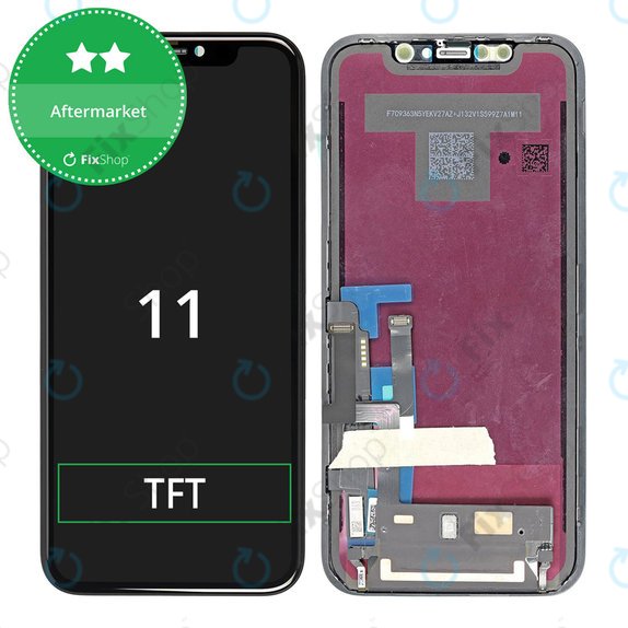 Displej In-Cell HD+ pro iPhone 11, Dotykové sklo s rámem