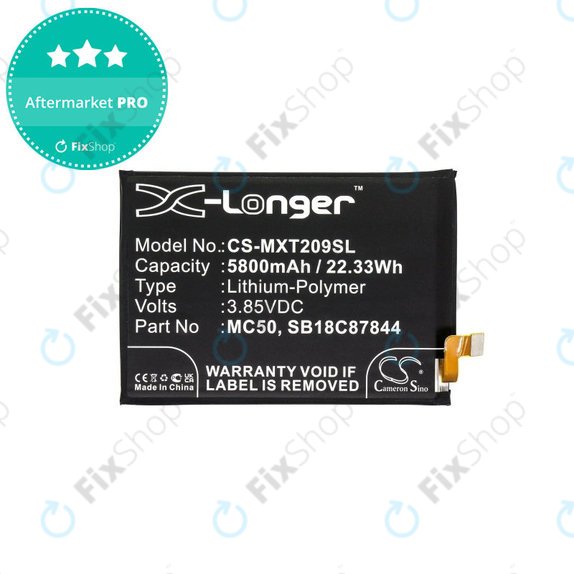 Baterie pro Motorola Moto G9 Power, 5800mAh, Li-Pol, 3.85 V, MC50, HQ