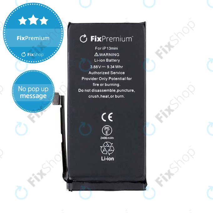 Baterie pro iPhone 13 Mini, 2406mAh, DIAGNOSTIC
