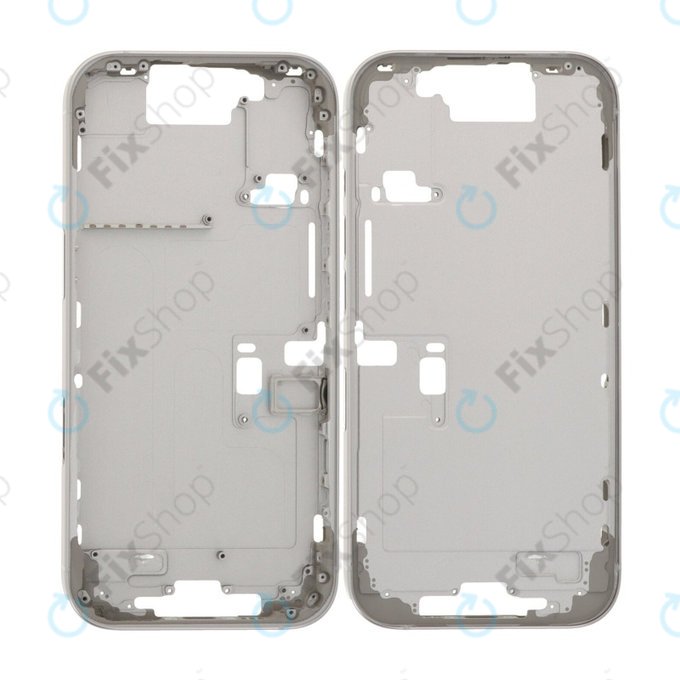 Apple iPhone 16 Pro - Střední rám + Tlačítka zapínání + Hlasitosti (White Titanium)