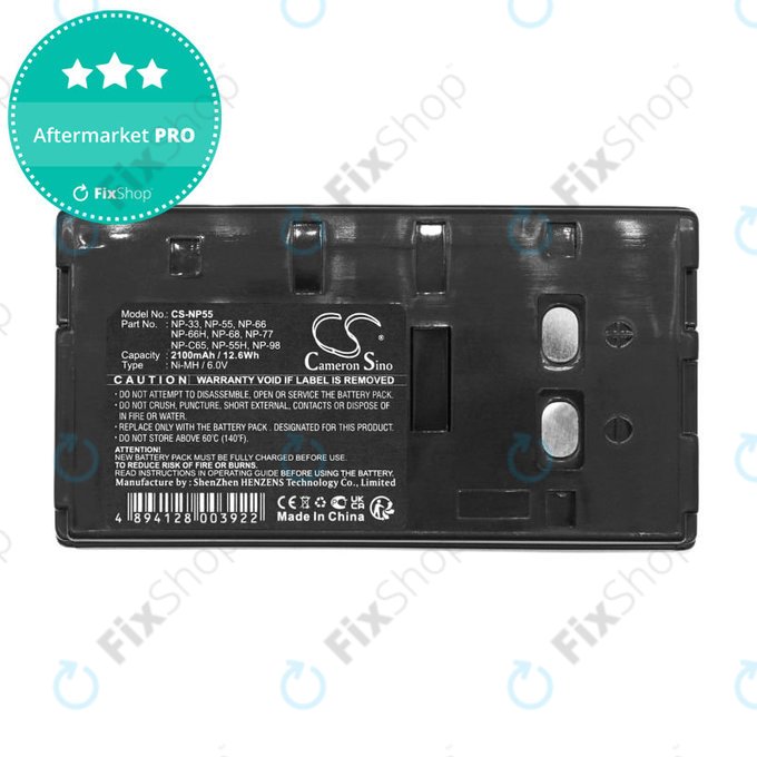 Baterie pro Blaupunkt, Sony, Akai, HP, 2100mAh, Ni-MH, 6V, NP-33, HQ