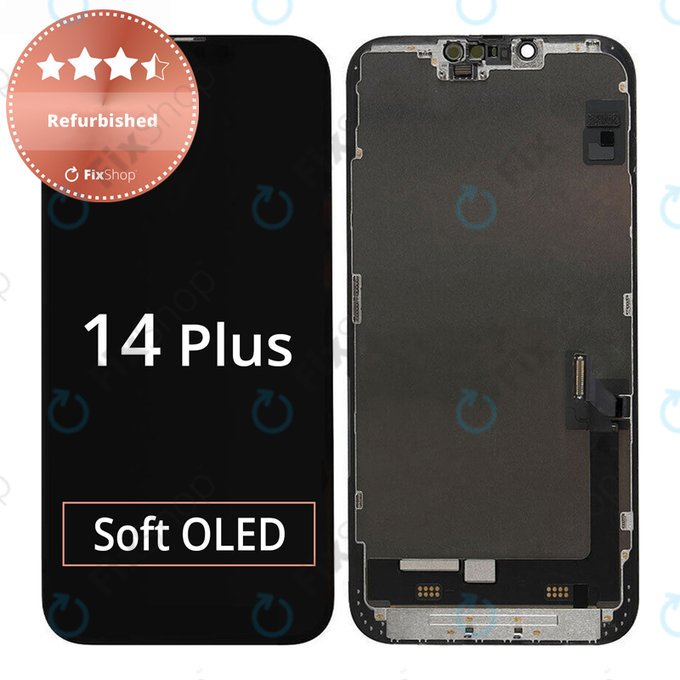 Displej pro iPhone 14 Plus, Dotykové sklo s rámem, Refurbished