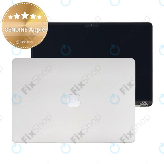 LCD displej pro MacBook Air 15", A3114 (2024), s předním sklem a krytem, Silver, 661-40256, Genuine Apple