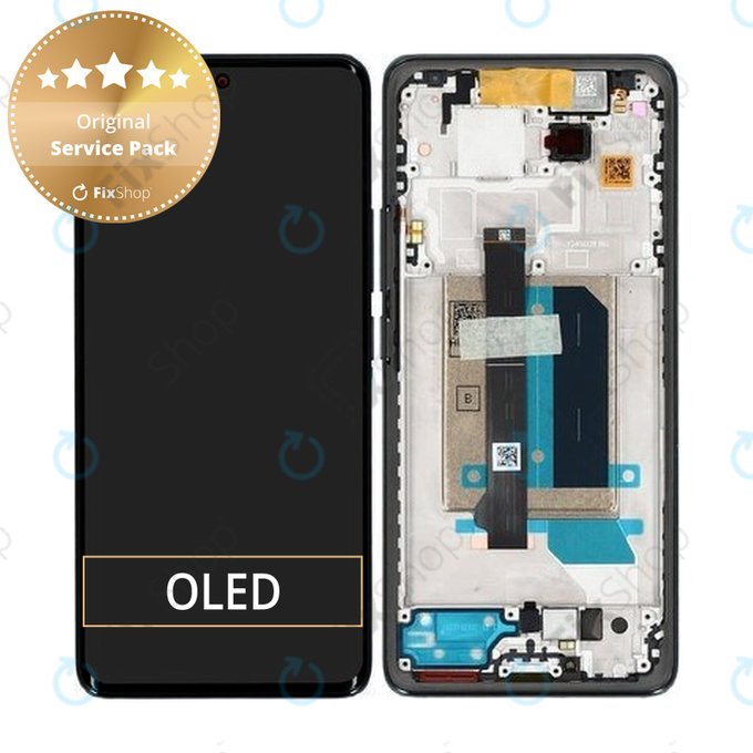 Xiaomi Redmi Note 14 Pro+ 5G - LCD Displej + Dotykové Sklo + Rám (Midnight Black) - 5600190O16U00 Genuine Service Pack