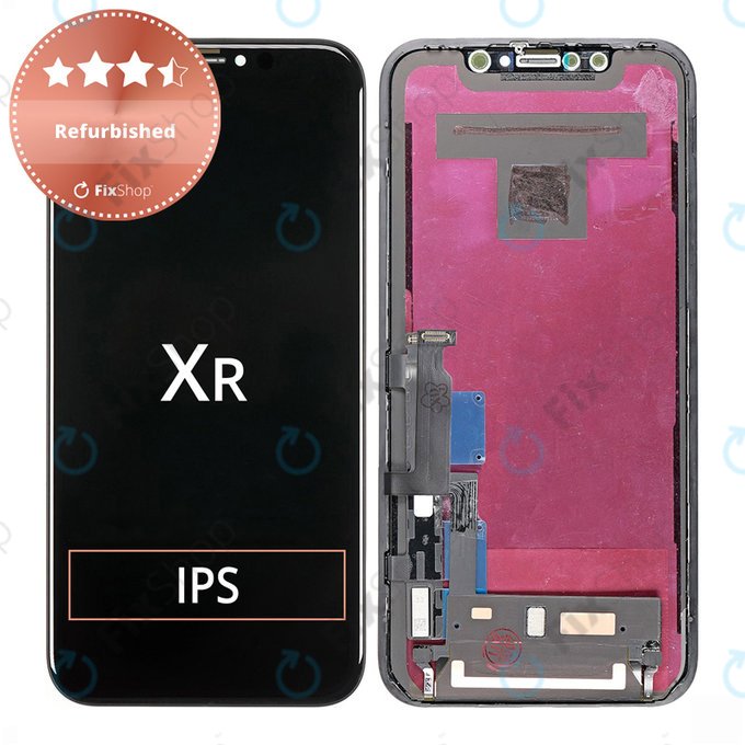 Displej pro iPhone XR, Dotykové sklo s rámem, Refurbished