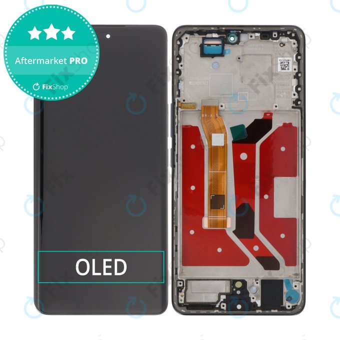 Honor Magic7 Lite - LCD Displej + Dotykové Sklo + Rám (Black) OLED