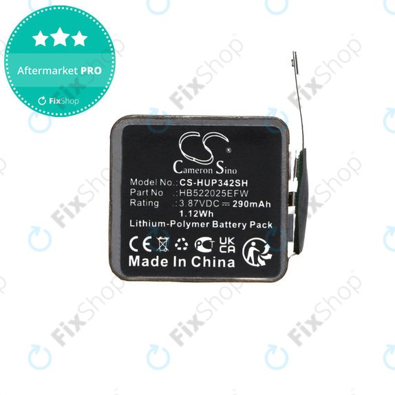 Baterie pro Huawei Watch GT3 42mm, Watch GT3 Pro 42mm, 290mAh, Li-Pol, 3.87V, HB522025EFW, HQ