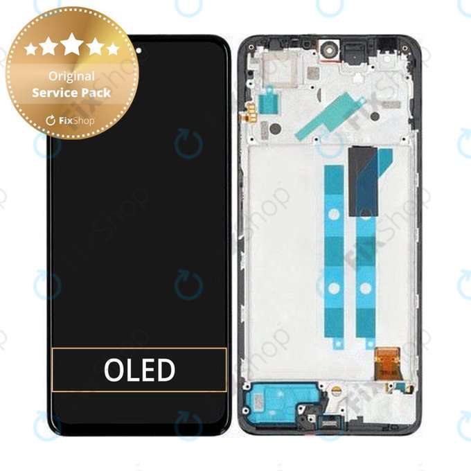 Xiaomi Redmi Note 11 Pro 4G, 5G - LCD Displej + Dotykové Sklo + Rám (Graphite Grey) - 5600010K6S00, 5600010K6T00 Genuine Service Pack