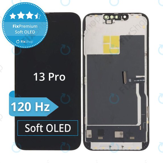 Displej Soft OLED pro iPhone 13 Pro, Dotykové sklo s rámem, DIAGNOSTIC