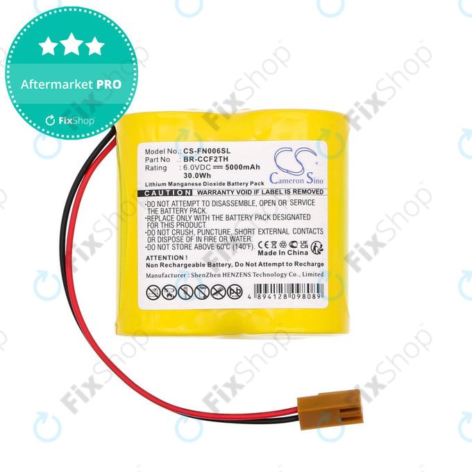 Baterie pro Cutler Hammer A06 Control, 5000mAh, Li-MnO2, 6V, A06B-0073-K001, HQ