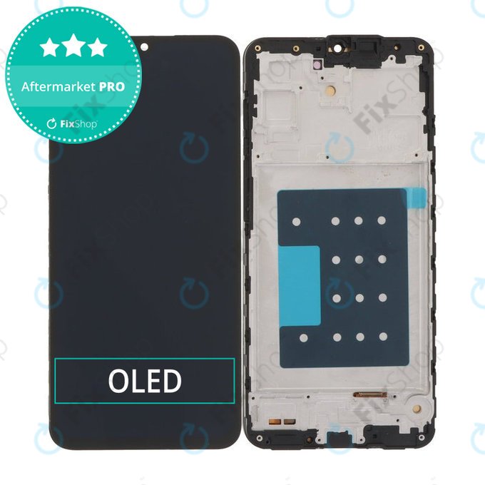 Samsung Galaxy A17 A176B - LCD Displej + Dotykové Sklo + Rám (Black) OLED