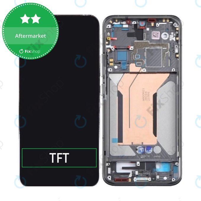 Xiaomi 14 23127PN0CC - LCD Displej + Dotykové Sklo + Rám (Black) TFT