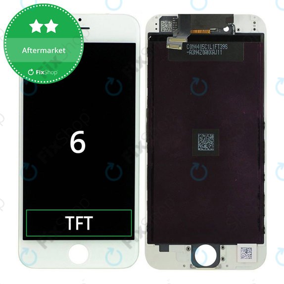 Displej pro iPhone 6, White, Dotykové sklo s rámem