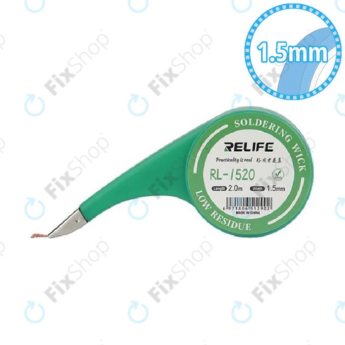 Relife RL-1520 - Pájecí Knot pro Odstranění Přebytečného Cínu (1,5 mm)