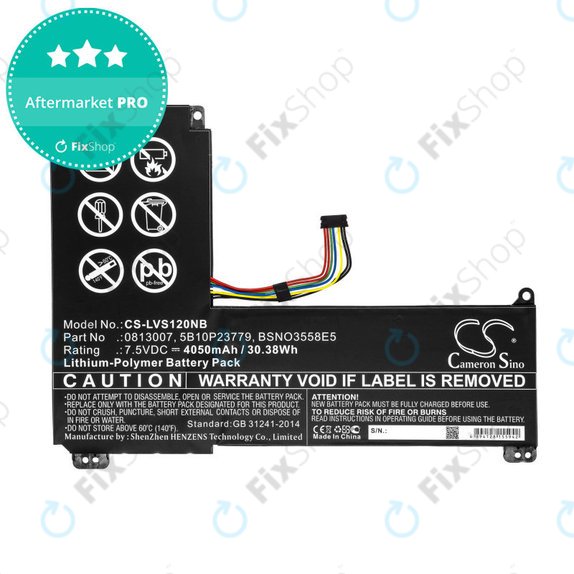 Baterie pro Lenovo IdeaPad 120S, 4050mAh, Li-Pol, 7.5V, 0813007, HQ