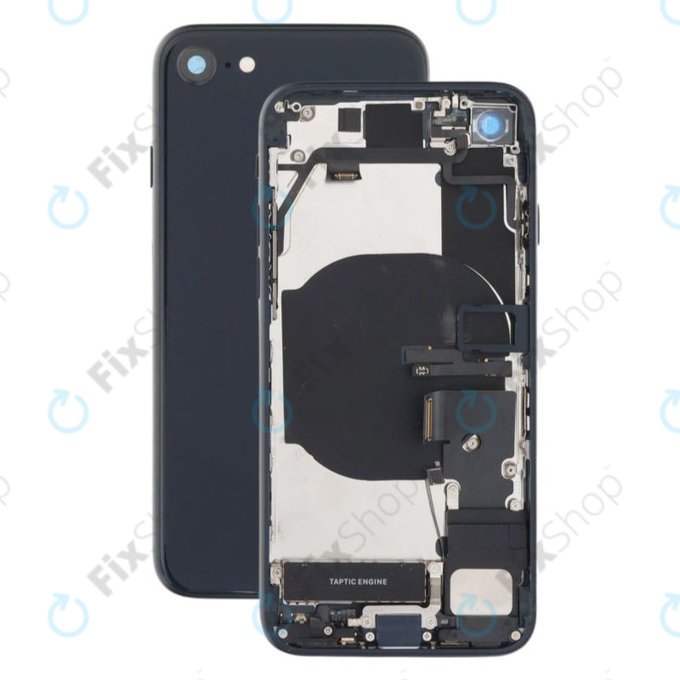 Apple iPhone SE (3rd Gen 2022) - Zadní Housing (Midnight)
